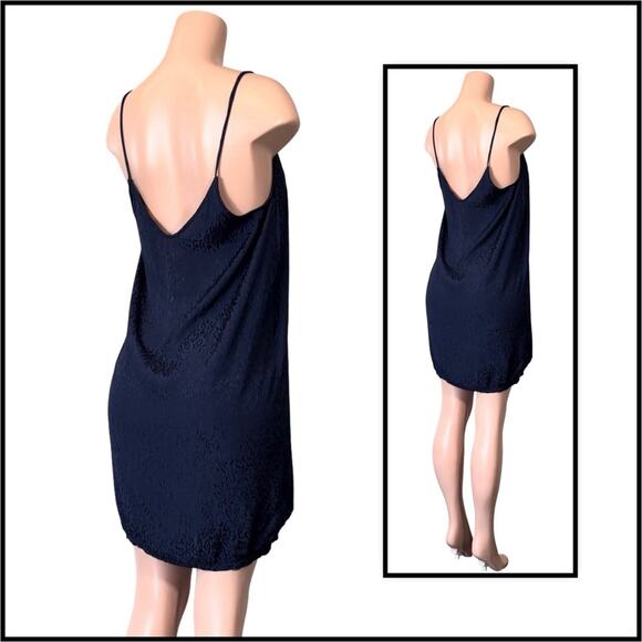 Nation LTD Penelope V Back Slip Dress in Ink $179 - Picture 9 of 12